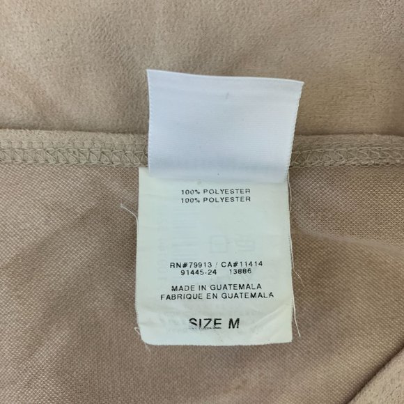 Motherhood Maternity Medium Boho Blouse Velour Tan Beige - Picture 5 of 6